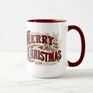 Mug Joyeux or de Noël 1876