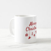 Mug Joyeux ornements de Noël (Devant gauche)