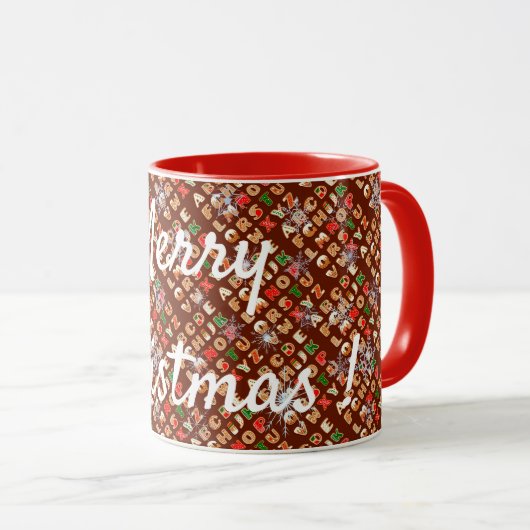 Mug Joyeux pain d'épices de Noël (Devant droit)