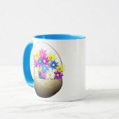 Mug Joyeux panier de la Fête des Mères de marguerites  (Devant gauche)