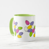 Mug Joyeux Panier de Pâques Poudre Oeufs de bonbons Mu (Devant gauche)