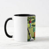 Mug Joyeux papa de jour "Golf Papa" Custom (Gauche)