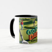 Mug Joyeux papa de jour "Golf Papa" Custom (Devant gauche)