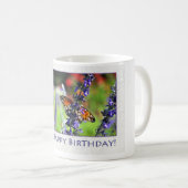Mug Joyeux papillon d'anniversaire Floral (Devant droit)