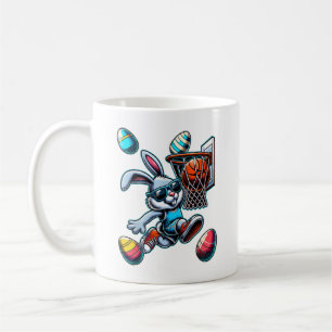 Mug Joyeux Pâques Basketball Garçons Lapin de Pâques D