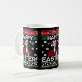 Mug Joyeux Pâques drôle Joe Biden Père Noël Noël (Devant gauche)