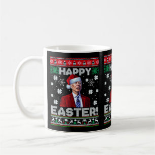 Mug Joyeux Pâques drôle Joe Biden Père Noël Noël