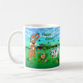 Mug Joyeux Pâques ! Lapin, poussin et chiot (Gauche)