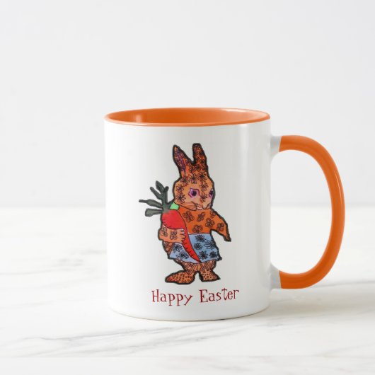 Mug Joyeux Pâques mignon lapin illustration enfants mu (Droite)