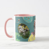 Mug Joyeux Pâques, Pastel OEufs de Pâques avec 3 photo (Gauche)