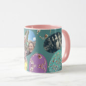 Mug Joyeux Pâques, Pastel OEufs de Pâques avec 3 photo (Devant droit)