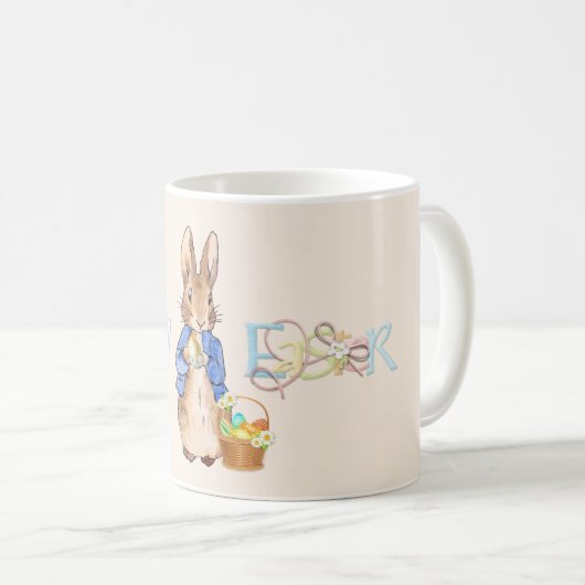 Mug Joyeux Pâques Pierre le lapin (Devant droit)