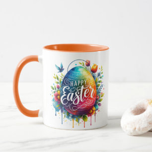 Mug Joyeux Pâques : Vibrant Oeuf de Pâques