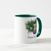 Mug Joyeux Pâques | Violettes violettes violettes lapi (Devant droit)