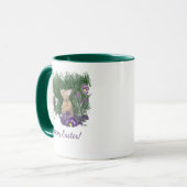 Mug Joyeux Pâques | Violettes violettes violettes lapi (Devant gauche)