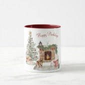 Mug Joyeux Pawlidays Chien Design - Cocker Spaniel (Centre)