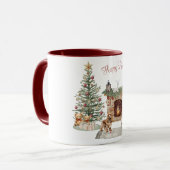 Mug Joyeux Pawlidays Chien Design - Cocker Spaniel (Devant gauche)