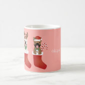 Mug Joyeux Pawlidays Français Bulldogs Noël Stocking (Centre)