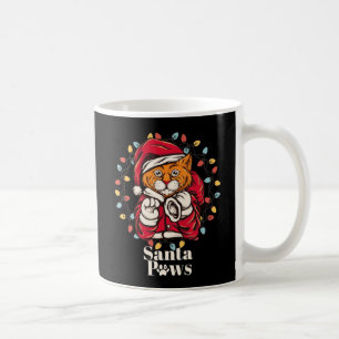 Mug Joyeux Père Noël Paws Noël heure Chat