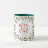 Mug Joyeux personnalisé & Bright mule cadeau de Noël (Centre)