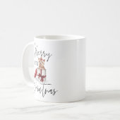 Mug Joyeux petit Noël Naughty Yorkshire Terrier (Devant gauche)
