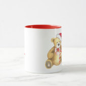 Mug Joyeux petit ours de Noël personnalisé (Centre)