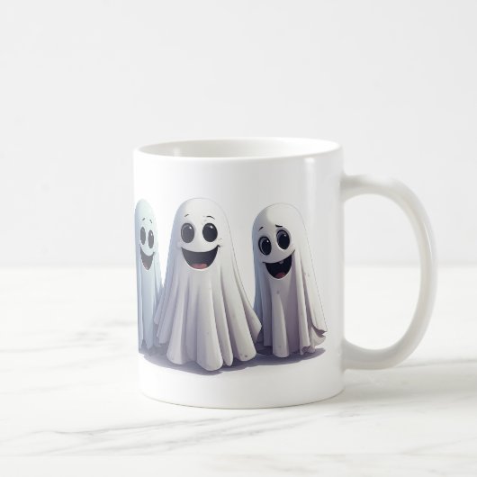 Mug Joyeux Petits Amis Fantômes Célébration d'Hallowee (Droite)