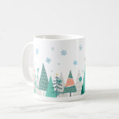 Mug Joyeux petits arbres de Noël (Devant gauche)