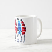 Mug Joyeux peuple Massaï Guerriers Marcher Art Imprime (Devant droit)