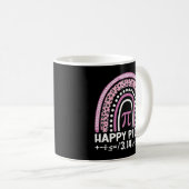 Mug Joyeux Pi Day 3.14 Leopard Rainbow Math Enseignant (Devant droit)