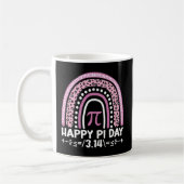 Mug Joyeux Pi Day 3.14 Leopard Rainbow Math Enseignant (Gauche)
