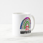 Mug Joyeux Pi Day Mathématique Leopard Rainbow (Devant droit)