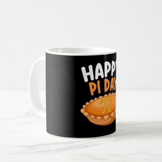 Mug Joyeux Pi Day Pie Mathématiques Math arc-en-ciel (Devant gauche)