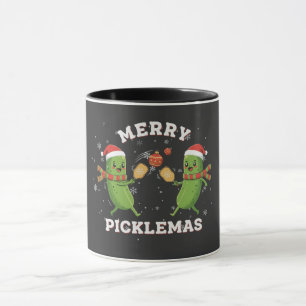 Mug Joyeux Picklemas Pickleball de Noël Mignon