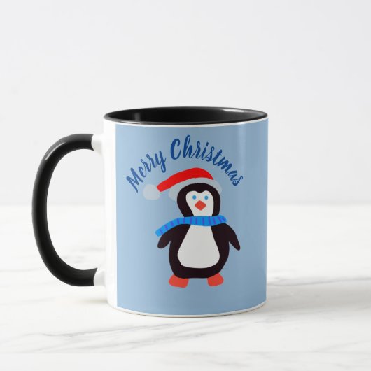 Mug Joyeux pingouin de Noël (Gauche)