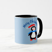 Mug Joyeux pingouin de Noël (Devant droit)