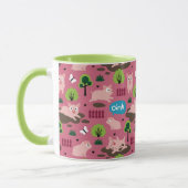 Mug Joyeux Porcelets Dans La Boue (Gauche)