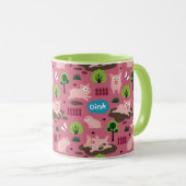 Mug Joyeux Porcelets Dans La Boue (Devant droit)