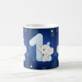 Mug Joyeux Premier Anniversaire de l'Éléphant Bébé Mig (Centre)