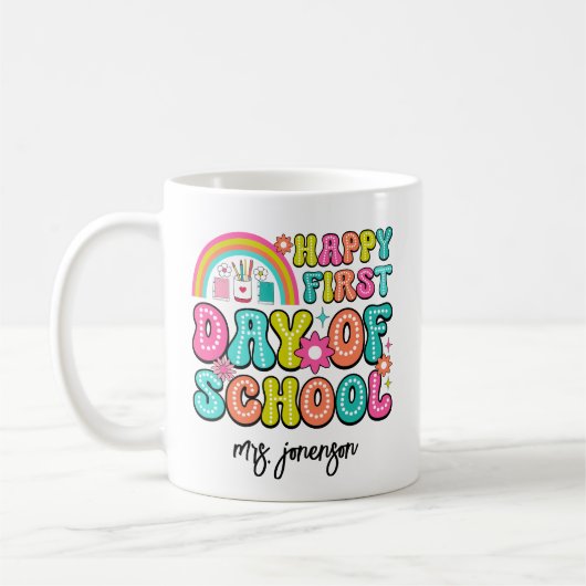 Mug Joyeux premier jour d'école  (Gauche)