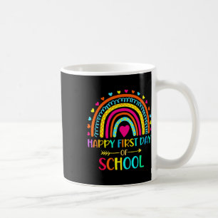 Mug Joyeux premier jour d'école arc-en-ciel Byck à l'é