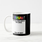 Mug Joyeux premier jour d'école Enseignant Premier jou (Gauche)