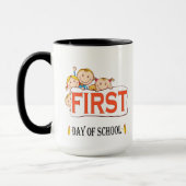 Mug Joyeux premier jour d'école Retour à l'école bébé (Gauche)