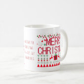 Mug Joyeux pull de Noël "Tout ce que j'ai reçu pour No (Devant droit)