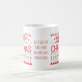 Mug Joyeux pull de Noël "Tout ce que j'ai reçu pour No (Centre)