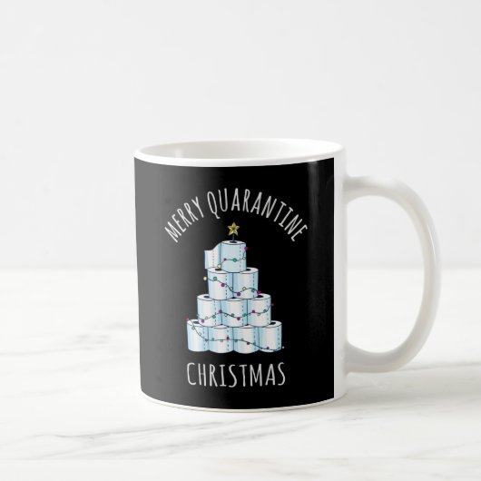 Mug Joyeux Quarantaine Arbre de Noël Papier toilette (Droite)