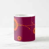 Mug Joyeux Raksha Bandhan, orange, magenta (Centre)