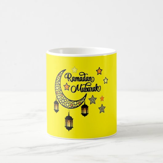 Mug Joyeux Ramadan Moubarak lanterne du croissant Kare (Centre)