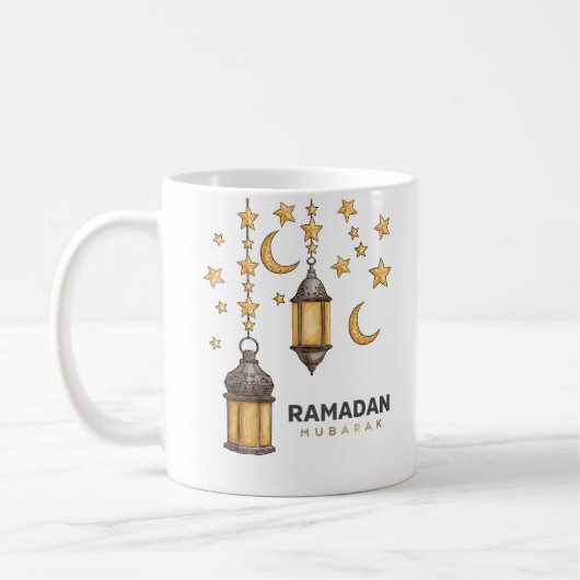 Mug Joyeux Ramadan Moubarak | Ramadan Kareem Gold Musu (Gauche)