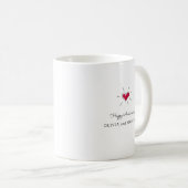 Mug Joyeux Randonnée Mariage Anniversaire Red Heart (Devant droit)